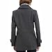 London Fog Womens Single-Breasted Wool Blend with Scarf Pea Coat, Charcoal, Medium US