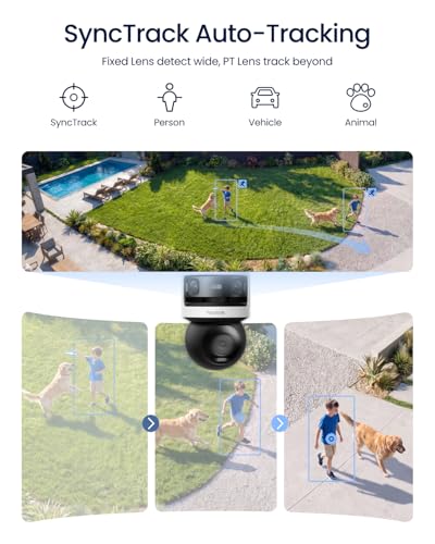 Image of REOLINK OMVI 3i WiFi, Triple-Lens Outdoor Security Camera, 10MP 180 Panoramic + 8MP 4K Pan-Tilt, SyncTrack & Auto Tracking, Dual-Band WiFi 6, Smart Detection, Local AI Video Search, No Monthly Fees