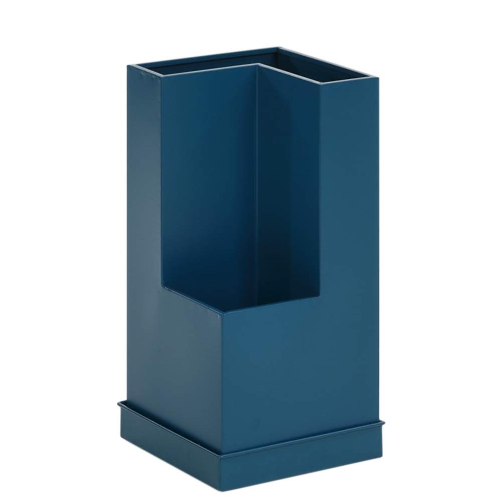 WXPGFEQ Heavy Duty Umbrella Stand with Drip Tray, 2-Tier Metal Umbrella Holder for Home Office Hallway Entryway, Walking Stick Bucket