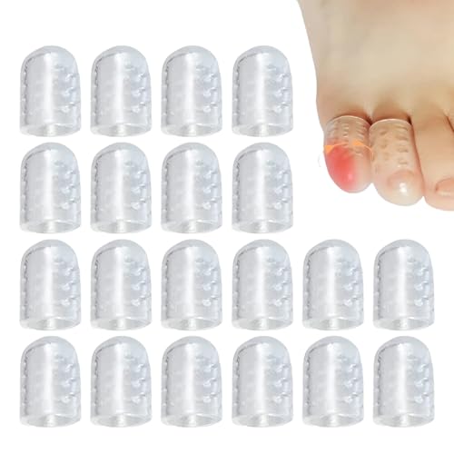 Protectores De Punta De Silicona - Protectores De Uñas | Candinas De Tubos De Uñas Encarnadas | Antifriction Cubre De Punta Transpirable Para Pequeños, Maíz, Ampollas, Punta