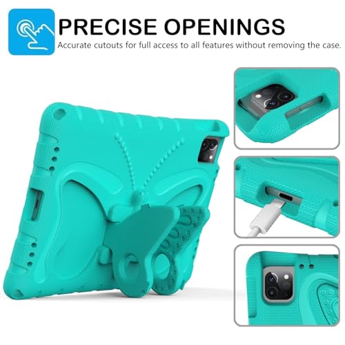 Protection iPad Air 11 M4 enfant antichoc avec sangle papillon