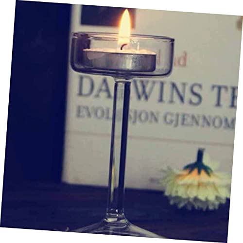 SEWACC Glass Candle Rack Romantic Decorations Tea Light Candle Holders Table Candle Holder Candle Holders for Table Pillar Candle Holder Tea Lights Candle Holder Ornaments Dining Table