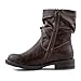 Imagen de Toocool Botines mujer motociclista bajos biker casual con hebilla Zapatos botas G527