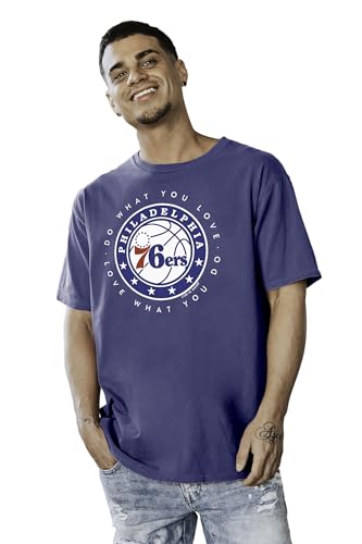 Philadelphia 76ers NBA Officially Licensed Life is Good T-Shirt Ringspun Team Color, Small