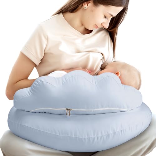 Image of PILLANI Nursing Pillow, Breastfeeding Pillows for Enhanced Safety & Comfort for Mom & Baby, Removable Cotton Cover, Adjustable Waist Strap, Breastfeeding Essentials, Baby Registry Search