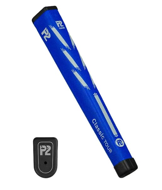 P2 Grips P2 Classic Tour Blue Oversize Hybrid Paddle Golf Putter Grip