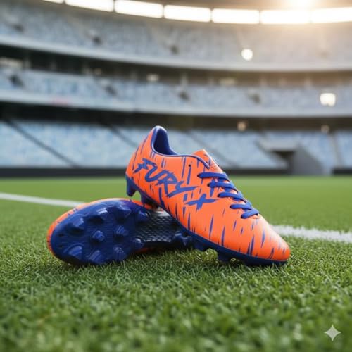 Image of XXUMA Unisex Faux Leather TPU Sole Football Shoes Durable Lightweightand Enhanced Grip