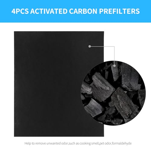 Image of 2-Pack AP-1512HH Replacement Filter, Compatible with Coway AP-1512HH Mighty and Airmega 200M Air Purifiers, Part# 3304899, with 4 Extra Carbon Filters
