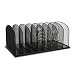 Safco Products Onyx Mesh 8 Sort Vertical Desktop Organizer 3253BL, Black Powder Coat Finish, Durable Steel Mesh Construction, Eco-Friendly