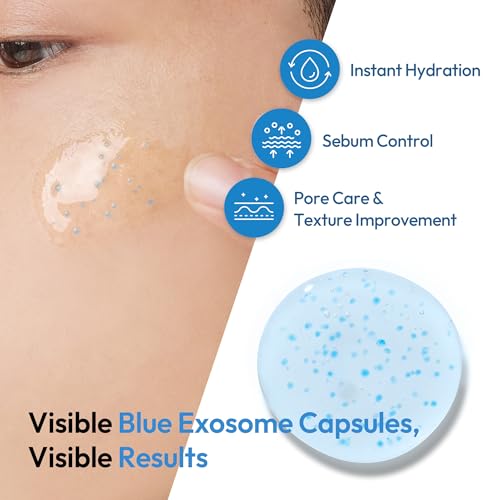 Men's Face Moisturizer, 24-Hour Hydrating & Soothing Face Gel, Non-Greasy Oil Control Lightweight Daily Lotion for All Skin Types, 3.71 fl oz - Image 6
