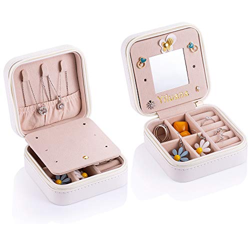 Yiluana Portable Jewelry Case Travel Jewelry Organizer Box For Rings, Earrings, Necklaces,Watches And Other Accessories With Mirror (Tower) #TOP14