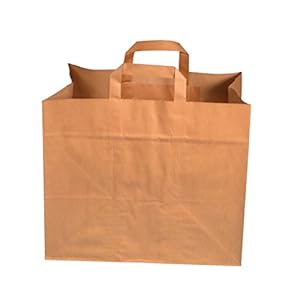 250 Pro Dp Papiertüten braun Kraft Flachhenkel