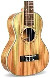 Ukulele Concerto Concert Acústico Zebra Wood 23 Polegadas