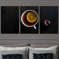 3 Piece Framed Canvas Wall Art Coffee Canvas Prints Home Artwork Decoration for Living Room,Bedroom - 16