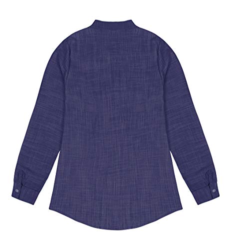 HenzWorld T-Shirt da Donna in Cotone e Lino a