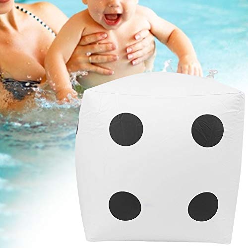 Dados infláveis, dados de atividades elásticas, internos para jogos de festa(white)