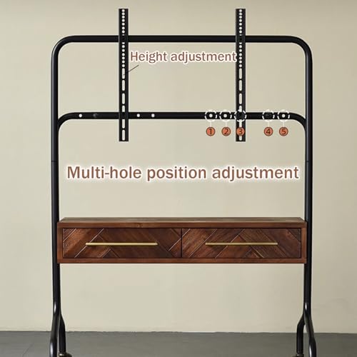 Soporte móvil para TV ajustable con ruedas para 45-75 pulg. miniatura 5