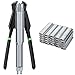 Proster Pinza Sparachiodi C7 Hog Ring Pistola C Clip Chiodatrice Manuale con 2500PZ Chiodi per Materassi Cuscini da Auto Divani Cancelletti Gabbie-Nero