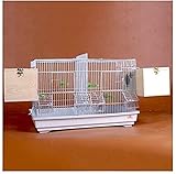 jaula cria economy 80 cm Diseño de red separado, puede dividir la jaula en dos para criar dos pájaros diferentes, o sacar la red para hacer una jaula de pájaros grupal
