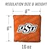 YouTheFan Officially-Licensed NCAA Oklahoma State Cowboys Set of 4 Cornhole Bags - All Weather Regulation 6” x 6” Size - 16oz Weight - Designed in USA