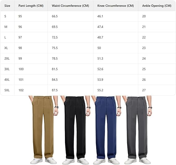 Fleurosta Stretch Waist Ice Silk Pants, Easemotions - Super Stretch Ice Silk Comfort Dress Pant Mens, Slim Fit Trousers3