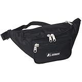 Everest Signature Waist Pack - Large, Black, One Size,044XLD-BK