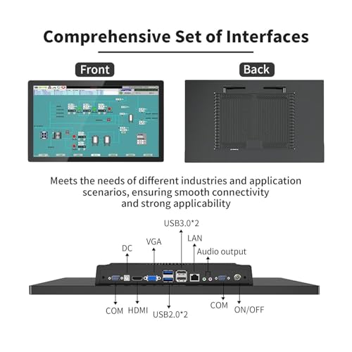 Image of Rugged Industrial All-in-One PC, 18.5 inch High Performance Panel Computer, i7 Processor for Factory Use