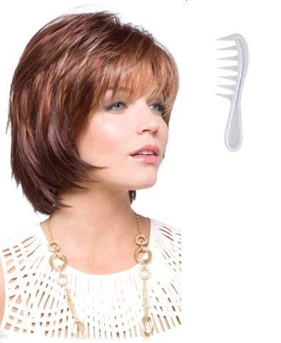 Rene of Paris SHANNON Wig and Wig Lift Comb - DARK CHOCOLATE - Bundle 2 Items