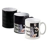 Zaubertasse Fototasse mit Foto und Namen oder Spruch selbst gestalten, Magic Mug Tasse, hochwertige magische FarbwechselTasse Geburtstagstasse, Namenstasse, Motiv-Tassen, Kaffee-Becher