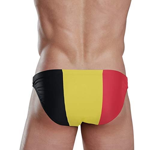 Men Swim Brief Bikini Belgium Flag Beach Bikini for Men Swim Underwear XL3