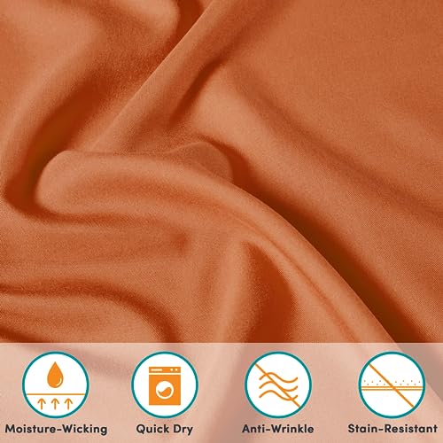 Comfort Spaces Microfiber 14" Deep Pocket, King Sheet Set 6 pcs, Orange - image 5