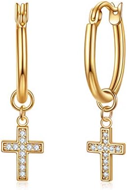Dainty Huggie Orecchini A Cerchio Piccoli In Placcato Oro 14K Con Zirconi - 12mm, Ipoallergenici, Con Confezione Regalo - 4
