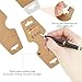 200 Pcs Bracelet Necklace Display Cards, Self Adhesive Jewelry Packaging, Sturdy Hanging Displays for Vendors Selling Chokers, Earrings Hair Accessories, Small Business Holder, 4.75x1.75 Inch (Brown)