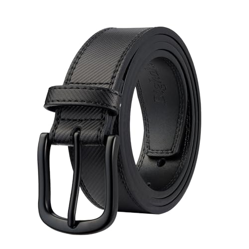 Bighake Men's Genuine Leather Dress Belt, Handmade Classic Jeans Belt for Men,Designs for Work Business and Casual