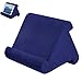 Produktbild ZKKP Tablet Weiche Kissen Runde Halter Stehen Buch Rest Lesen Unterstützung Kissen Für iPad Verwendet Auf Bett Schreibtisch Auto Sofa Runde Multi-Angle Weiche Kissen-Blau