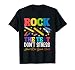 Rock The Test Don't Stress Just Do Your Best Teacher Testing T-Shirt