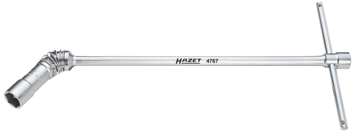 Hazet 4767Akf Chiave per Candele di Accensione, Argento, Attacco Quadro, Cavo, 12.5 mm 1/2 di Pollice