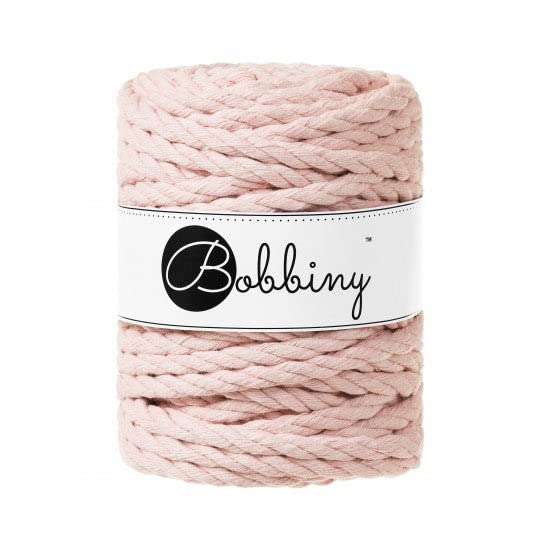 Bobbiny Corde Macramé Torsadée 9mm (Pastel Pink) 30m