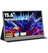 qaf Portable Monitor 15.6inch 1080P FHD, USB-C HDMI Computer Display, HDR IPS Gaming Monitor w/Pr...