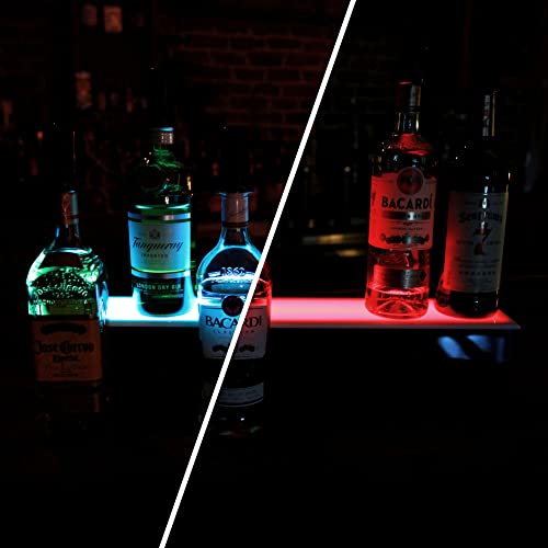 Barconic® Led Liquor Bottle Display Shelf - 1 Tier (Step) - 30" #TOP3