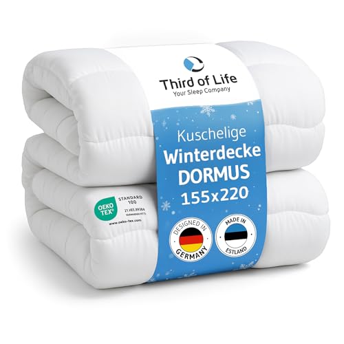 Bettdecke 155x220 Winter, Ökotex 100, weiche Winterdecke von Schlafexperten, Winterbettdecke 155x22â€¦ – Miniatur