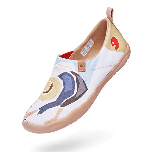 Image of UIN Women's Casual Loafers Travel Painted Walking Slip On Lightweight Comfortable Canvas Fashion Sneakers