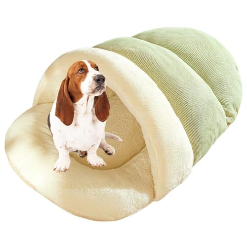 Lifetips バセット・ハウンド ペットベッド 犬猫兼用 冬用 寝袋型 ふわふわ クッション 保温 防寒 洗える 小型犬 中型犬 室内 おしゃれ 北欧風 ソファ ハウス 快眠グッズ 抱っこ感覚 多頭飼い対応 寝具 抗菌 防臭 速乾 低アレルゲン 軽量