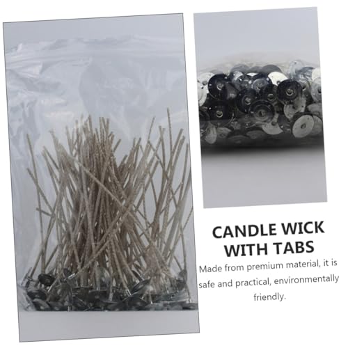 Artibetter 200 piezas de mechas de algodón para velas miniatura 4