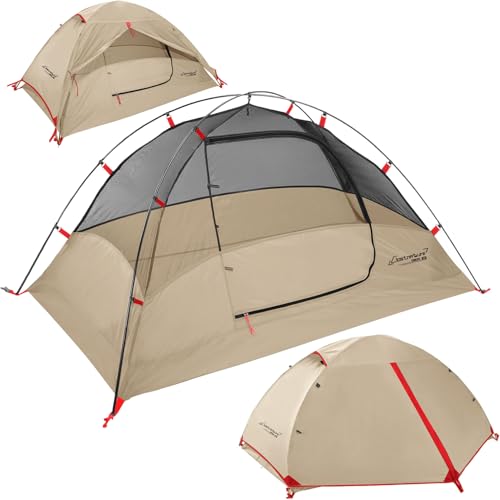 Image of Clostnature 1 /2 /3 /4 Person Lightweight Backpacking Tent, Easy Setup Tent | Aluminum Pole, PU 5000, Ultralight, Freestanding, Durable, Waterproof, Compact, Camping Tent for Hiking and Mountaineering