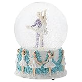 Elanze Designs Prince and Clara Dancing 100MM Musical Snow Globe Plays Tune Dance of The Sugar Plum Fairy