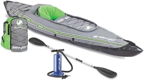 Sevylor QuickPak K5 24 Gauge PVC Polyester 1 Person Inflatable Ka...