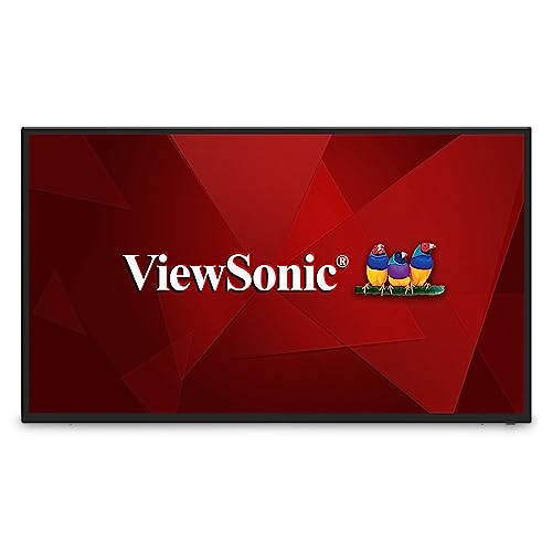 Image of ViewSonic CDE4312 43 inch 4K UHD Commercial Display with VESP, Wireless Screen Sharing, USB Wi-Fi Capabilities, RJ45, HDMI, USB C