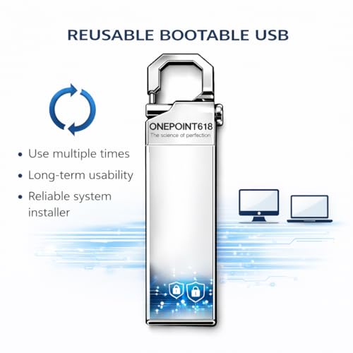 Image of Bootable USB Pendrive for OS Installation | Windows 11 Compatible | System Repair & Recovery Flash Drive for Laptop & Desktop
