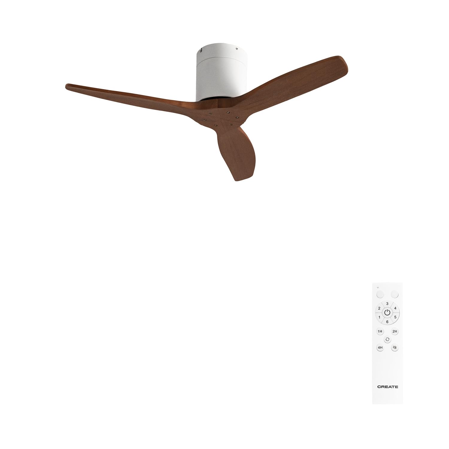 CREATE / WINDCALM S/Ventilador de techo ABS con luz blanco aspas efecto madera clara con mando / 40W, Silencioso, Ø112 cm, 6 velocidades, 3 temperaturas de luz, temporizador, función verano-invierno — view 21